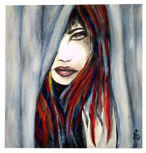 Stunning woman modern art