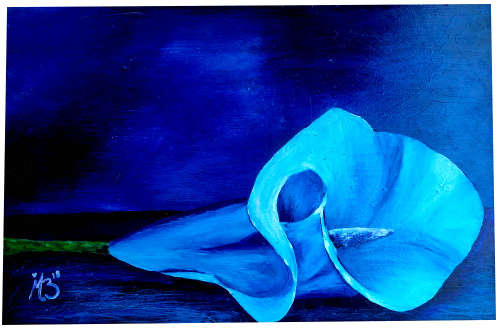 Modern art  *arum lily* *varkoor*  painting