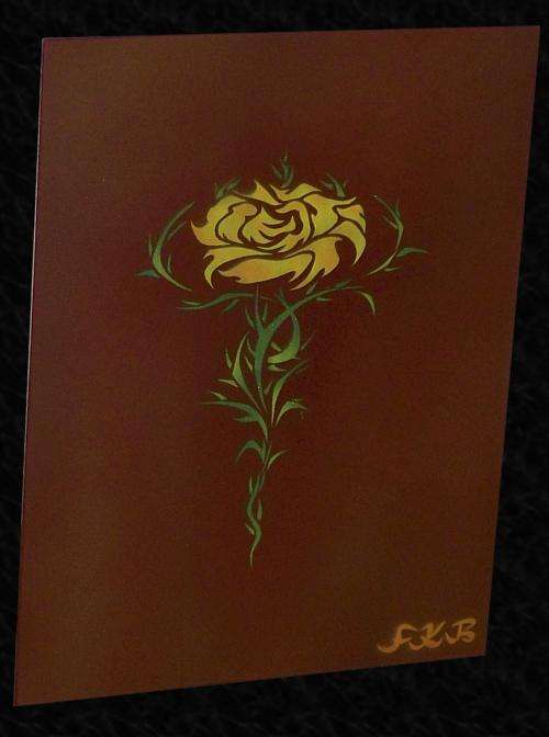 Original Tribal Rose Spray Artwork! (R80 Postage)