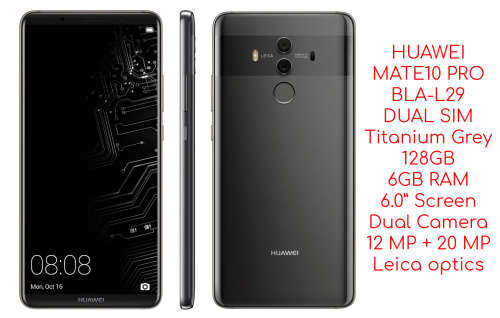 Huawei Mate 10 Pro - Titanium Grey - Dual Sim - Local Stock - MINT Condition