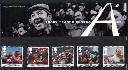 British Post Office presentation pack: Centenary of Rugby League 1995