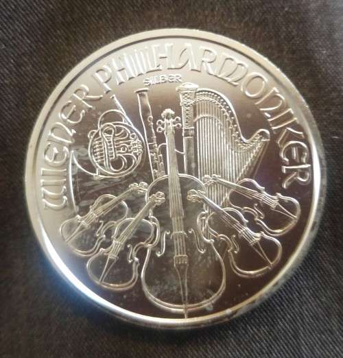 Austrian Philarmonic 1 Oz Silver bullion 1.5 Euro Commemorative coin .999 Pure