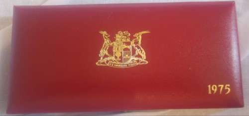 South Africa 1975 Long Proof set inc Gold R1 & Gold R2