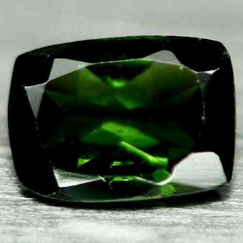 0.78cts Cushion Cut Green Natural Tourmaline Nigeria