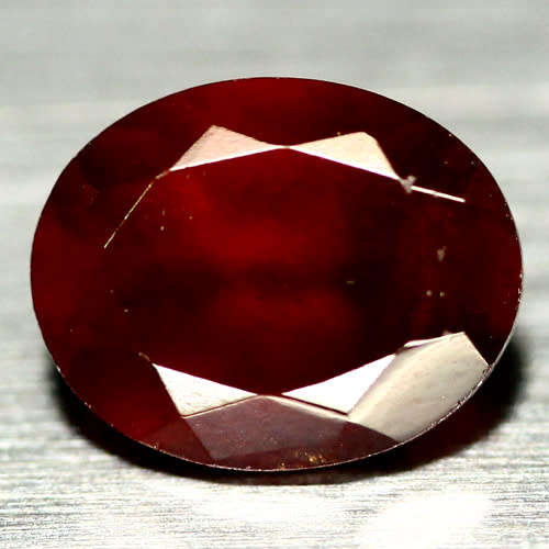 3.31cts Oval Cut Orange red Natural Hessonite Garnet