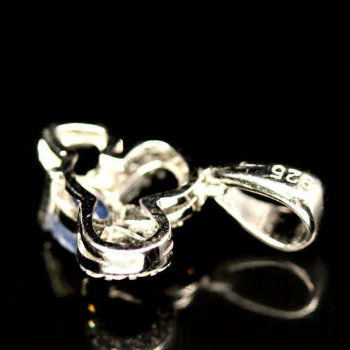 Sapphire and Cubic Zirconium Pendant