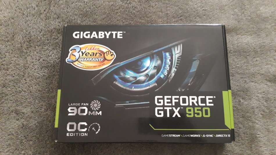 NVIDIA GIGABYTE GTX 950 OC  - Excellent Condition With Box