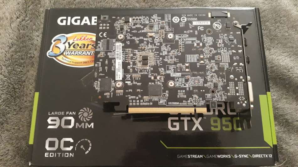 NVIDIA GIGABYTE GTX 950 OC  - Excellent Condition With Box