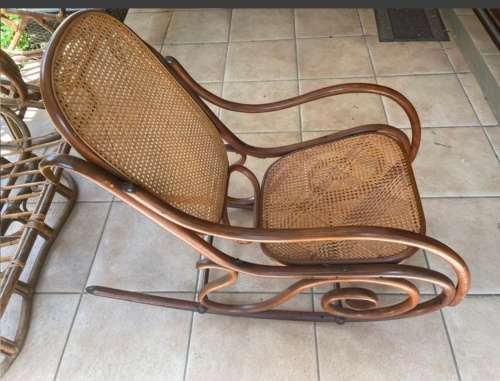 Vintage Bentwood Thornet style rocking chair