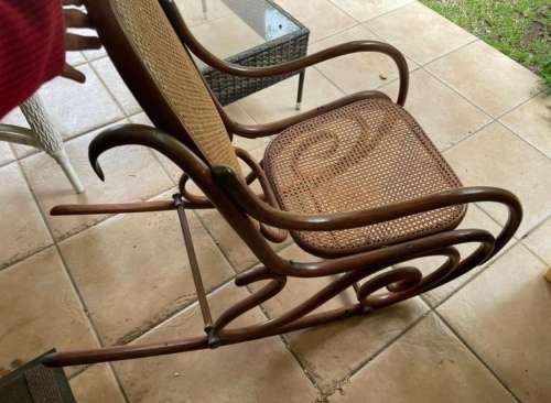 Vintage Bentwood Thornet style rocking chair