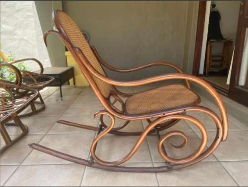 Vintage Bentwood Thornet style rocking chair