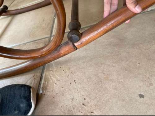 Vintage Bentwood Thornet style rocking chair