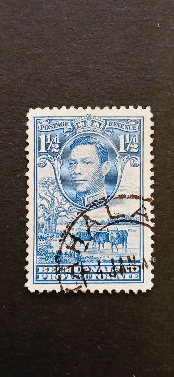 BECHUANALAND PROTECTORATE 1938-44 KING GEORGE VI AND LANDSCAPE