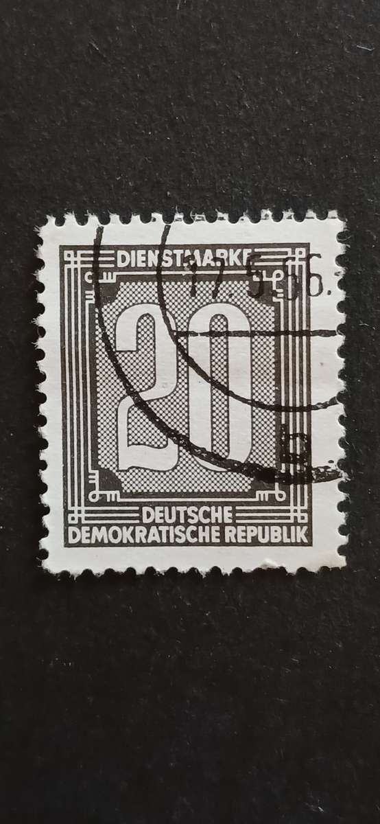 DDR 1956 DIGITS-OFFICIAL STAMPS FOR ADMINISTRATION POSTS