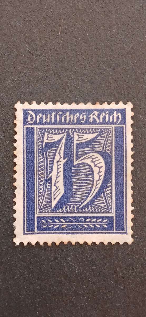 GERMAN EMPIRE 1922 AS 1921 EDITION BUT WATERMARKED 2