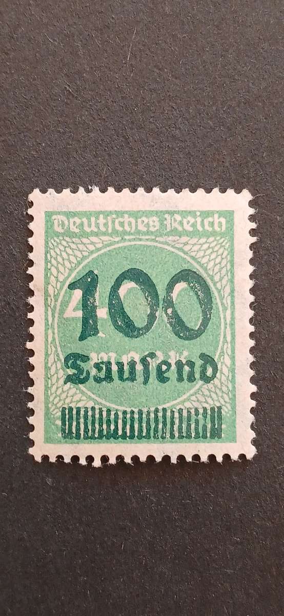 GERMAN EMPIRE 1923 OVERPRINTED STAMPS