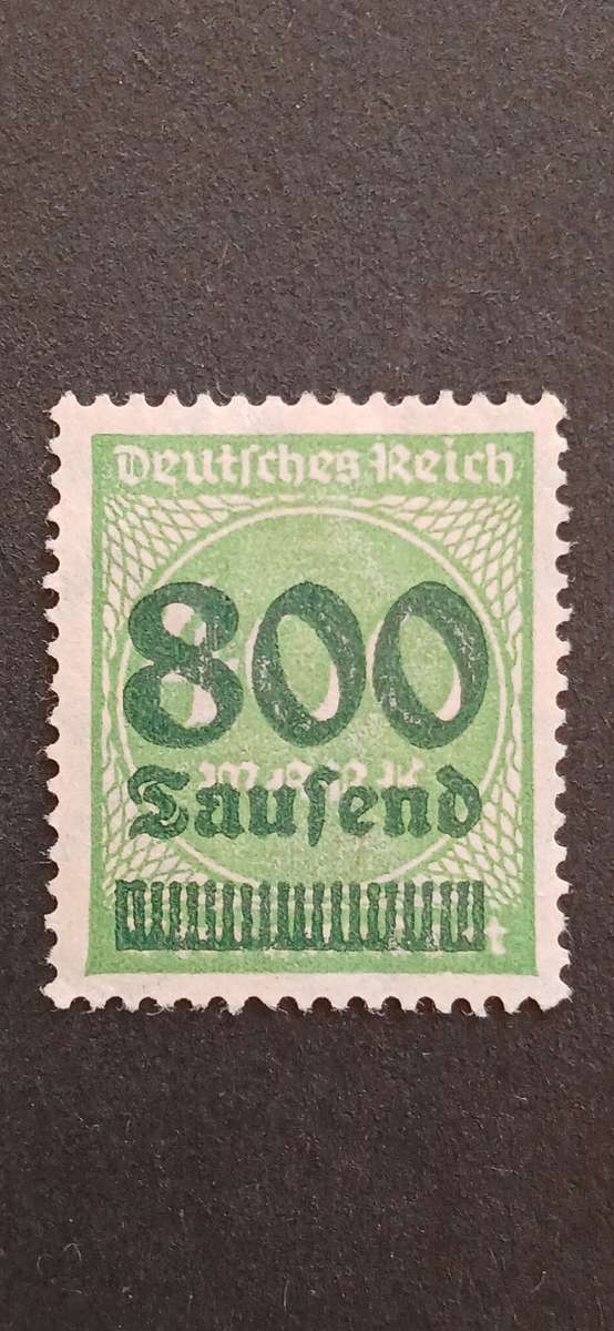 GERMAN EMPIRE 1923 OVERPRINTED STAMPS