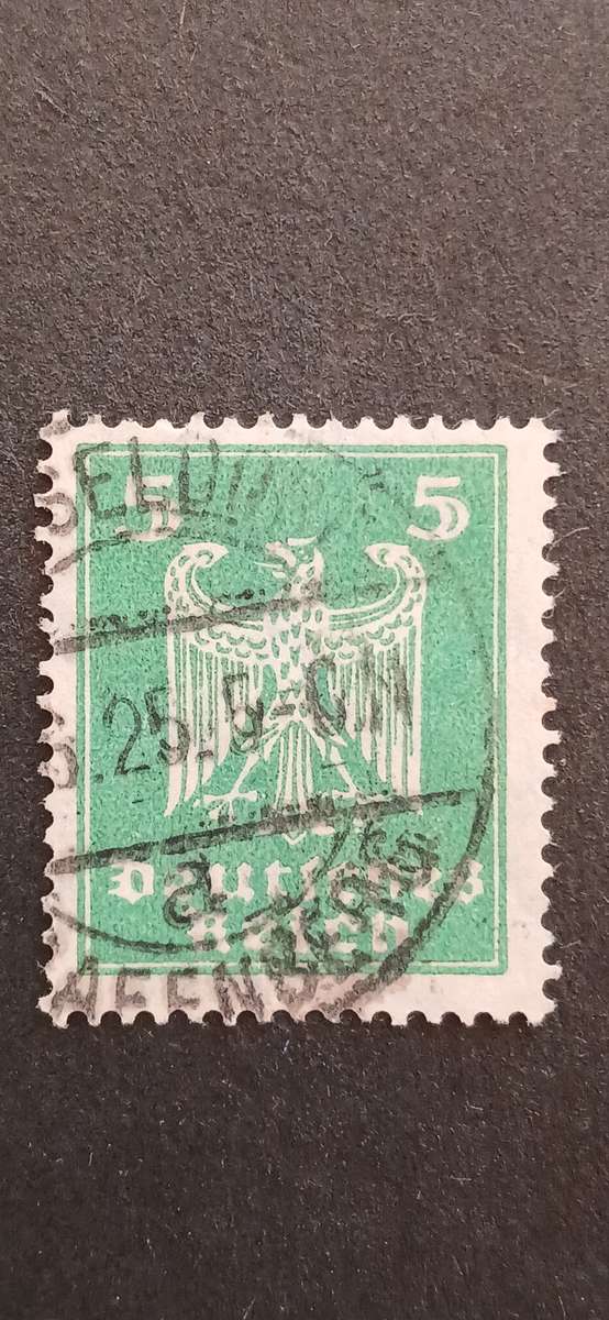 GERMAN EMPIRE 1924 NEW NATIONAL EAGLE