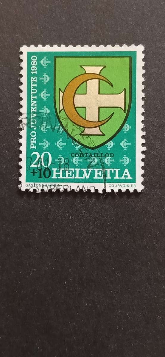 SWITZERLAND 1980 PRO JUVENTUTE- MUNICIPAL COAT OF ARMS