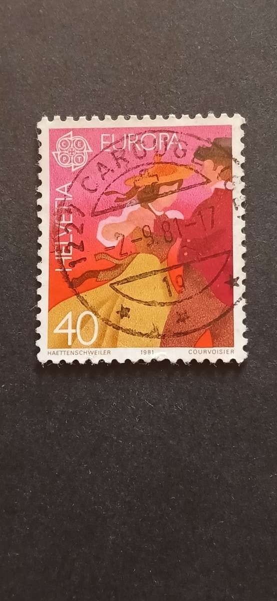 SWITZERLAND 1981 EUROPA STAMPS- FOLKLORE