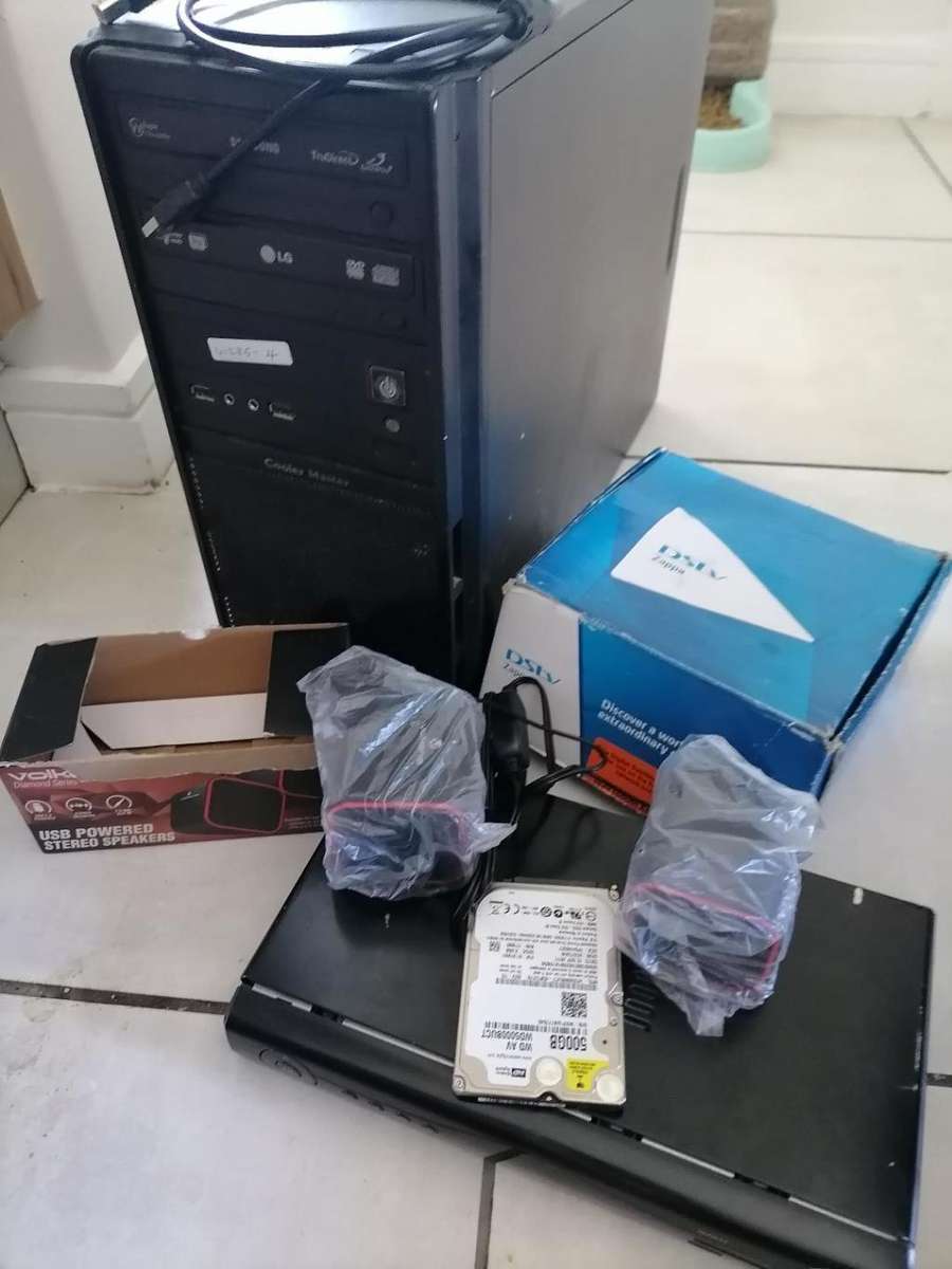 ***LIQUIDATION ITEM**R30 FREIGHT**LOT OF ELECTRONICS**PC BOX,HARD DRIVE,SPEAKERS,DSTV ETC**