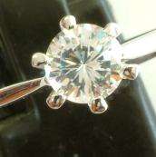 Stunning 1ctw Simulated Diamond Solitaire Ring