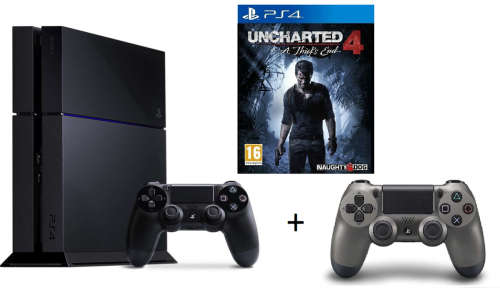 Playstation 4 1TB Console + 2 x Dualshock Controllers (plus 4 games)