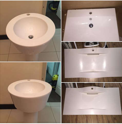 Bathroom Basin and Vanity Mirror