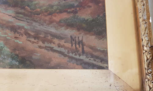 2 Antique oil paintings by the same artist in original frames - BID per painting to take both.