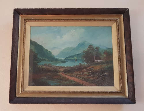 2 Antique oil paintings by the same artist in original frames - BID per painting to take both.