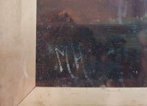 2 Antique oil paintings by the same artist in original frames - BID per painting to take both.
