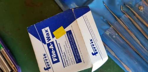 A box full of Jewellery tools Including metal roller and torches.