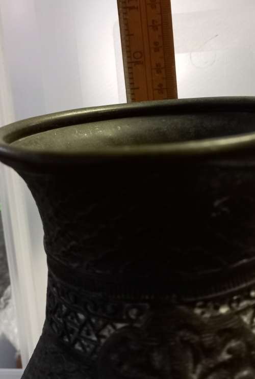 Bronze Champleve oriental vase