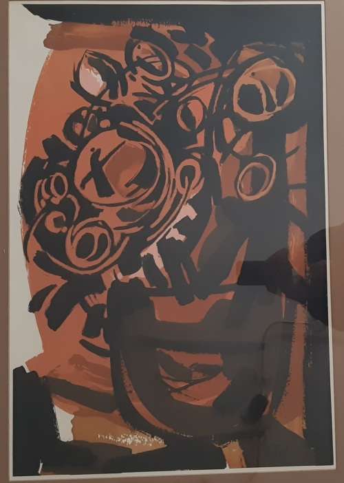 BEAUTIFUL LARGE FRAMED PIECE OF ART. SIGNED.  THE 2ND OF 2 BY THE SAME ARTIST LISTED ON BOB