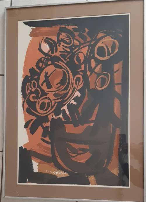 BEAUTIFUL LARGE FRAMED PIECE OF ART. SIGNED.  THE 2ND OF 2 BY THE SAME ARTIST LISTED ON BOB