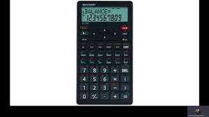 Sharp EL738 Black Advanced Financial Calculator (UNSEALED) - FREE SHIPPING