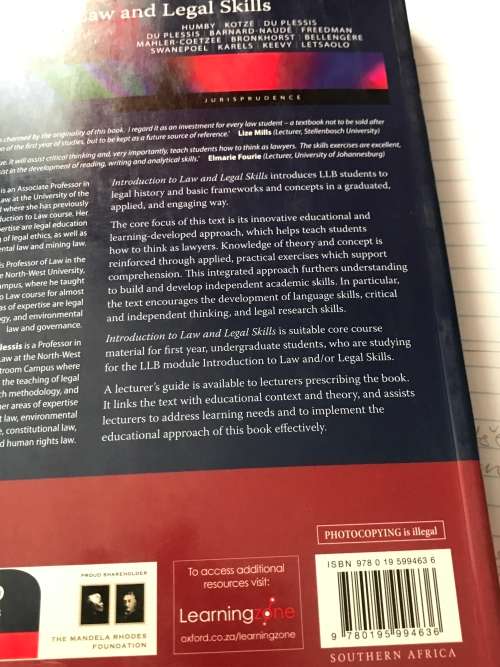 Introduction To Law And Legal Skills