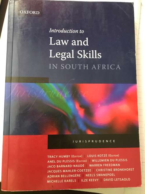 Introduction To Law And Legal Skills