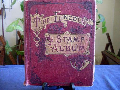 1906 Stamp Album oldest stamp I can see 1869 pages are loose, partially completed