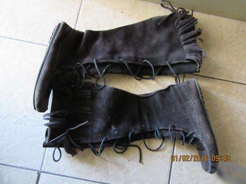 Ladies Genuine Leather Suede Boots - Size 4