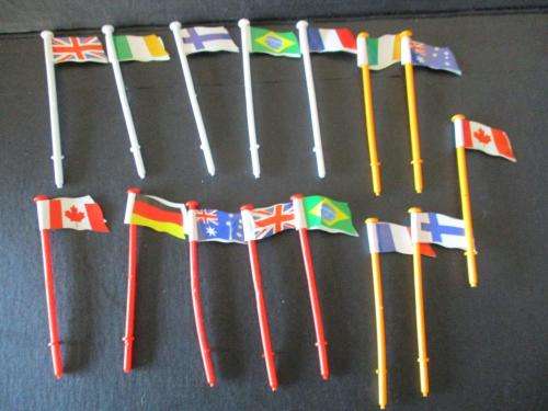 Scalextric - Flag Poles with Flags x 15 - 1:32 Scale