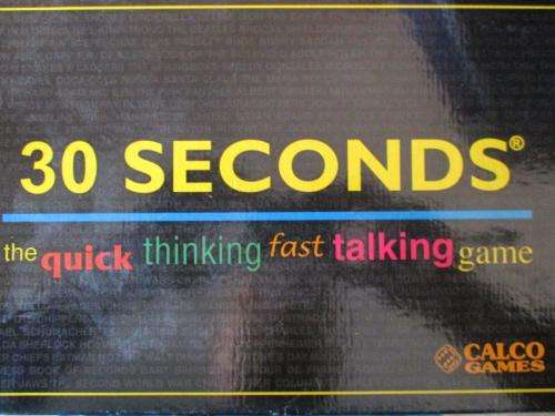 30 Seconds - Calco Games 1998 - The Quick Thinking fast Talking Game