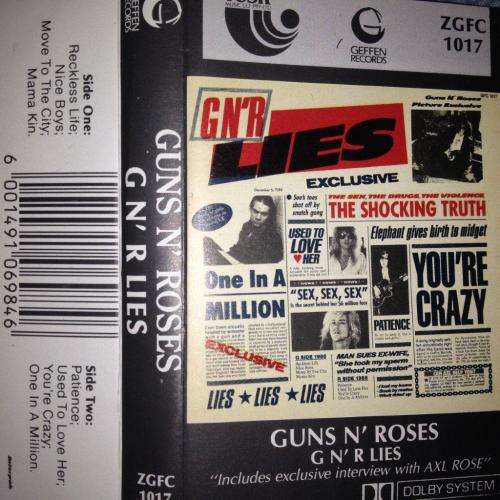 Cassette - Guns n Roses G N'R - Lies