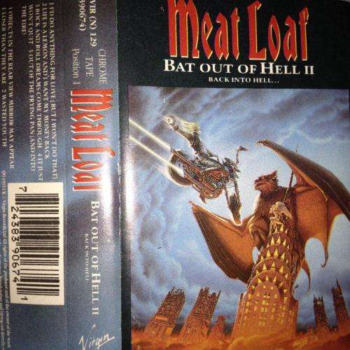 Cassette - Meat Loaf - Bat Out Of Hell II back into hell