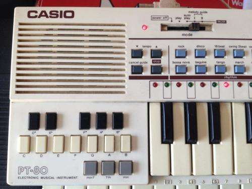 Vintage - Casio PT-80 Electronic Keyboard c/w Rom made in Japan