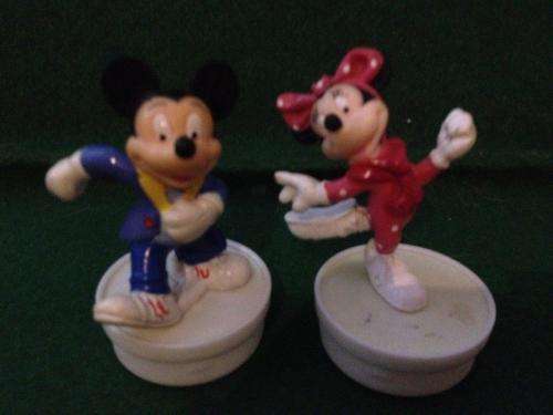 Set 1 NESTLE - Mickey & Minnie Mouse - Disney  - Solid Rubber +- 7.cm