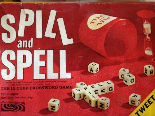 Vintage Spill and Spell - A Manhattan Product Parker Brothers