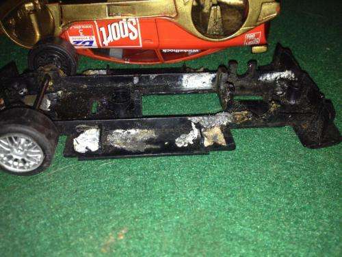 Ninco - Opel Body + Chassis - Spares or Repair or Scenery - 1:32 Scale