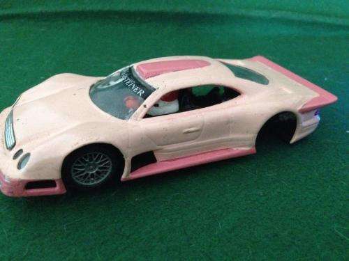 Ninco - Mercedes CLK Body + Chassis - Spares or Repair or Scenery - 1:32 Scale