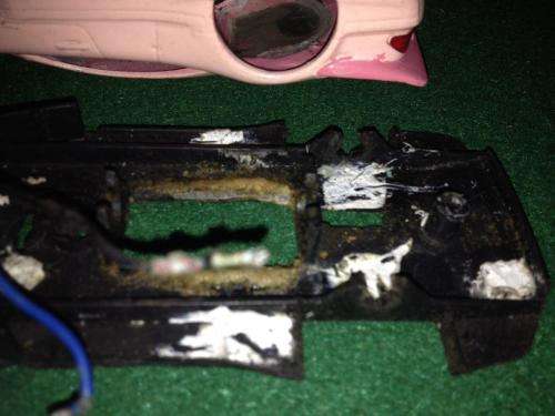 Ninco - Mercedes CLK Body + Chassis - Spares or Repair or Scenery - 1:32 Scale